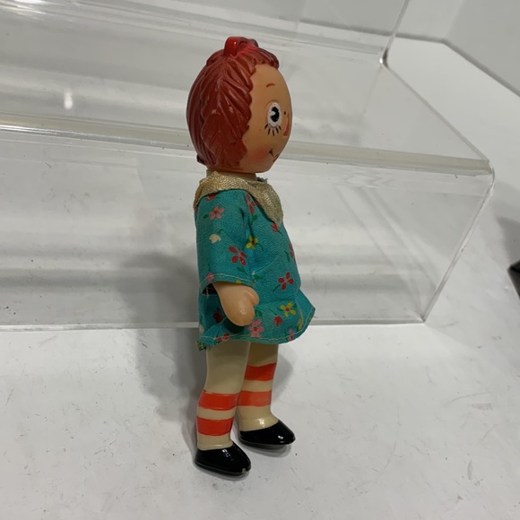 Vintage Raggedy Ann soft rubber doll 5 inch - Picture 5 of 16